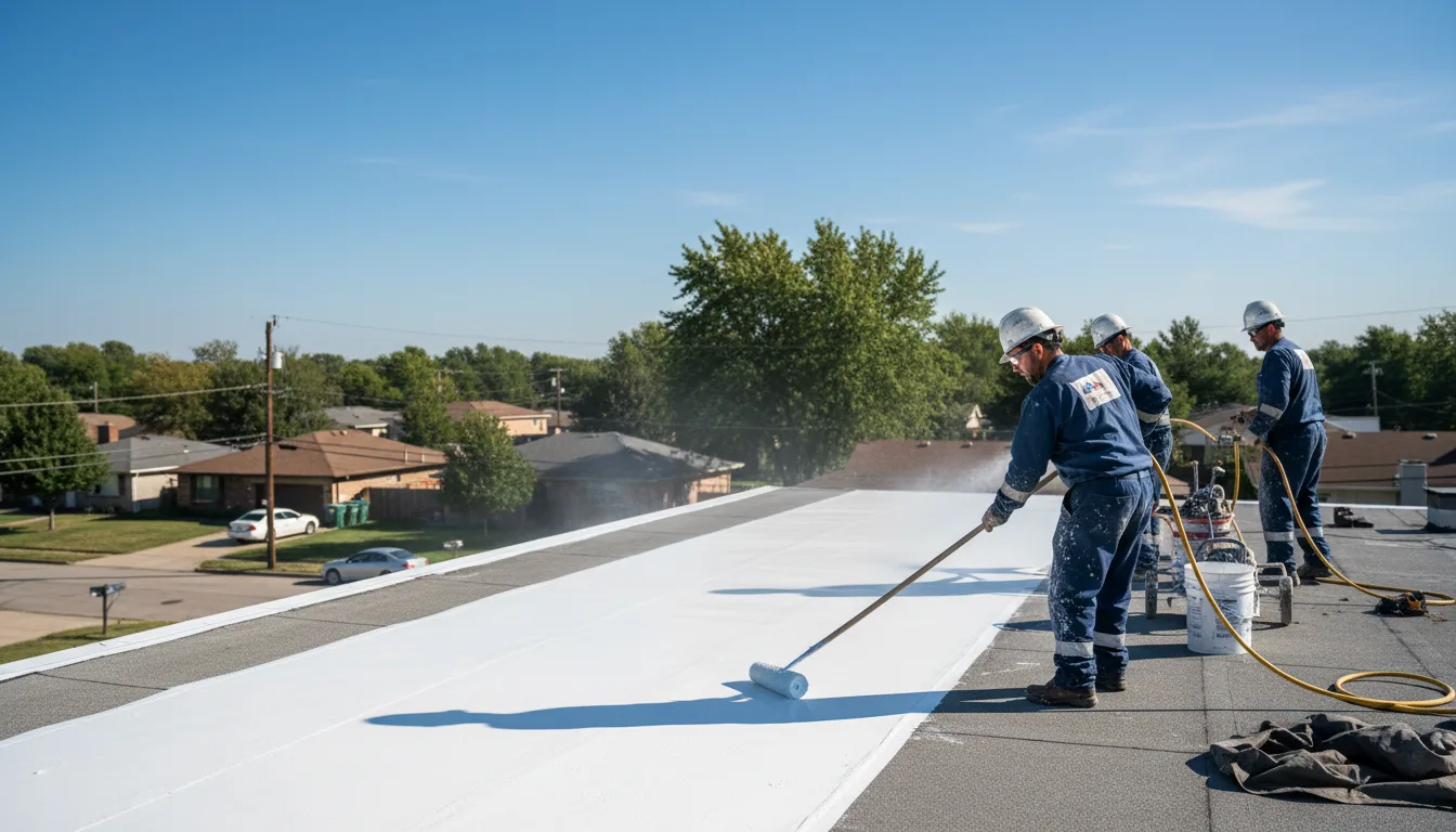 Commercial roof coating in Dunlow, WV near me